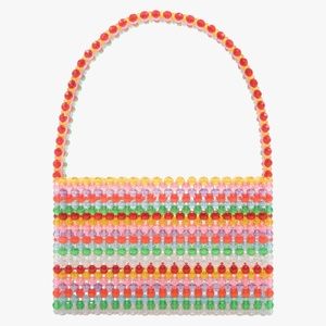 Susan alexandra sour straw beaded bag